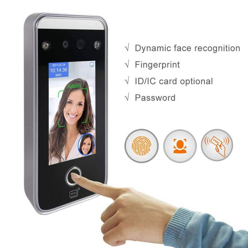 AI06F Dynamic Facial and Fingerprint Recognition Access Control System Terminal